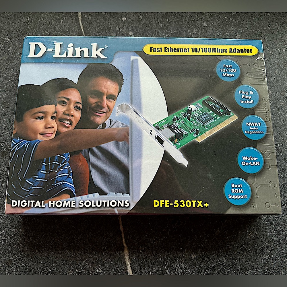 2/$15 - NWT - D-Link Fast Ethernet 10/100 mbps Network Adapter DFE-530TX